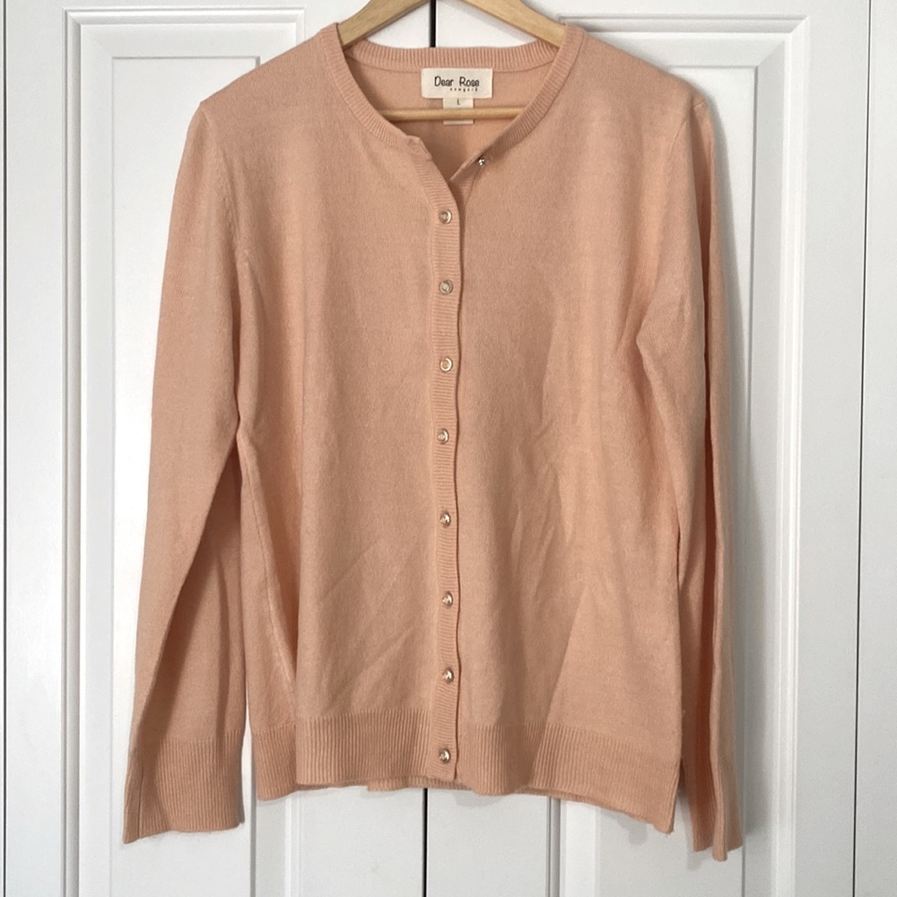 Dear Rose Pink Sweater Size L